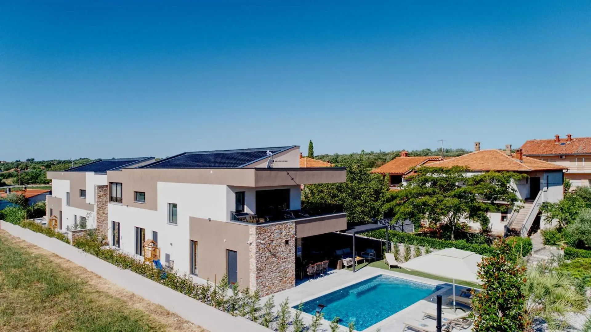 Villa Bavigo For 8 People Near Pula With Wellness & Children Playground Marcana